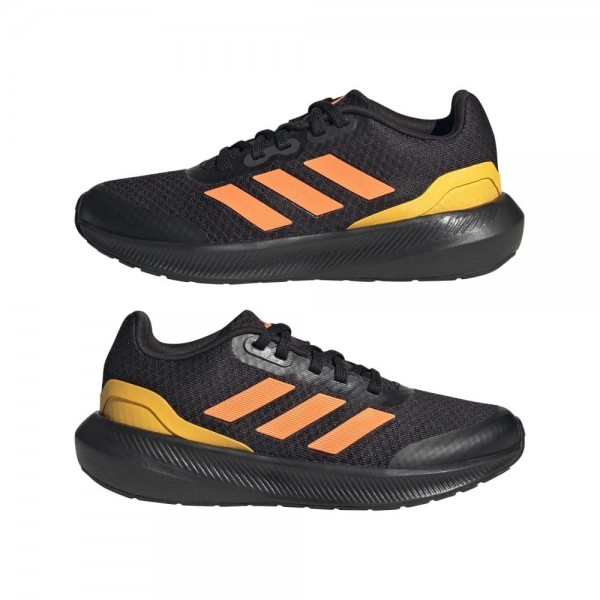 Adidas RunFalcon 3 Lace Schuhe Kinder schwarz orange solar gold