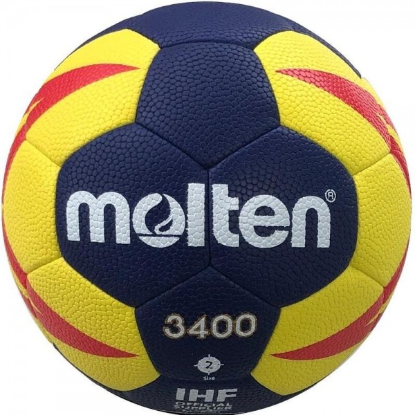 Molten Hanball Trainingsball H2X3400-NR Gr 2 navy gelb rot