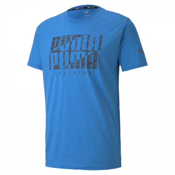 Puma Performance Branded T-Shirt Herren blau