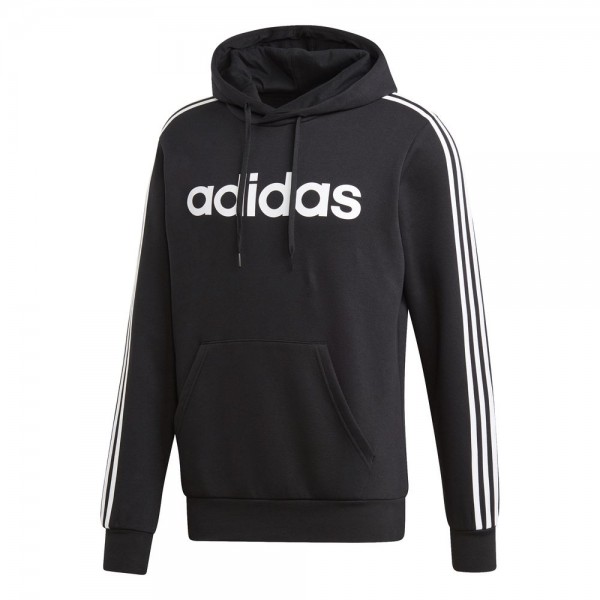 Adidas Essentials 3-Streifen Hoodie Herren schwarz weiß