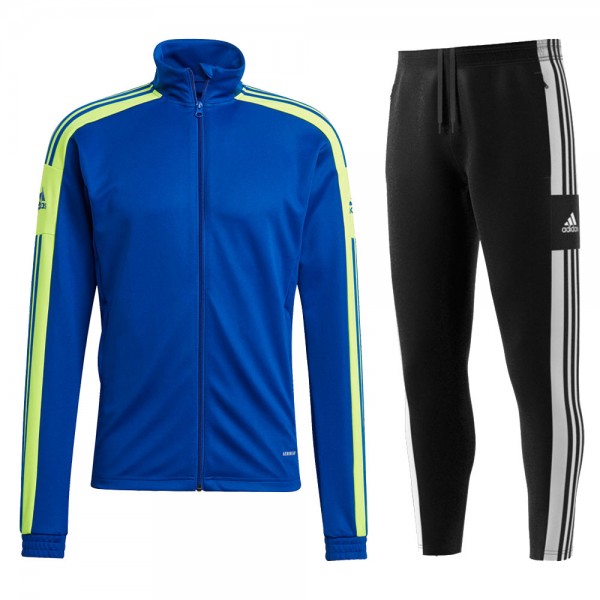 Adidas Polyesteranzug Squadra 21 Herren blau/gelb schwarz