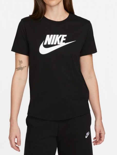 Nike Sportswear Essentials Damen-T-Shirt mit Logo schwarz weiß