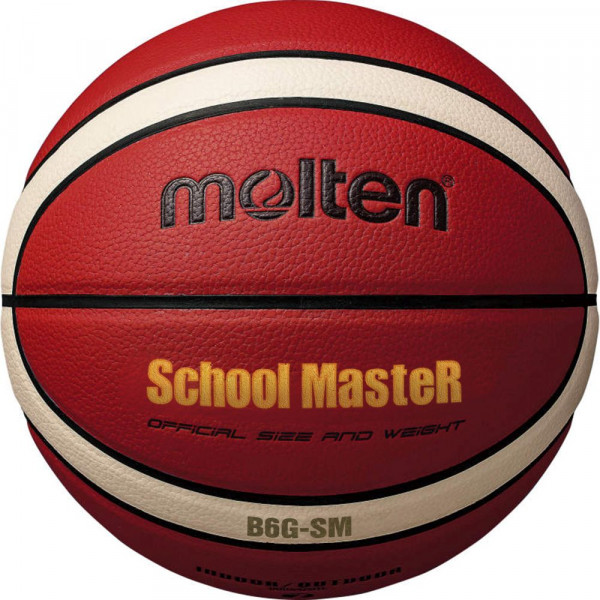 Molten B6G-SM SchoolMasteR Basketball orange weiß schwarz Gr 6