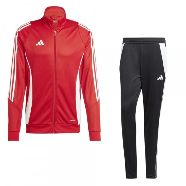 Adidas Tiro 24 Trainingsanzug Herren rot schwarz