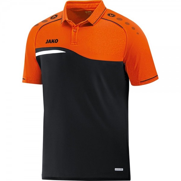 Jako Fußball Poloshirt Competition 2.0 Herren Polohemd schwarz orange