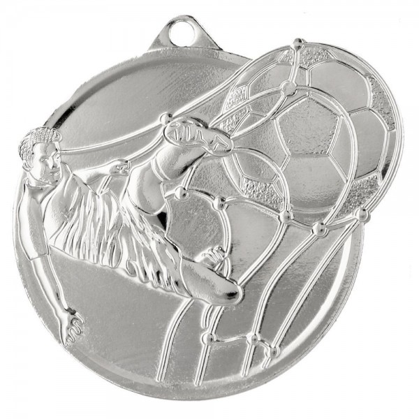 Medaille „Fußball“ 6 x 5 cm silber