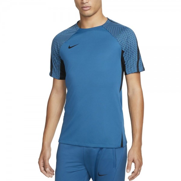 Nike Dri-FIT Strike Kurzarm-Fußballoberteil Herren industrial blau schwarz