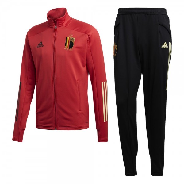 Adidas Belgien Trainingsanzug 2020 2021 Herren rot schwarz