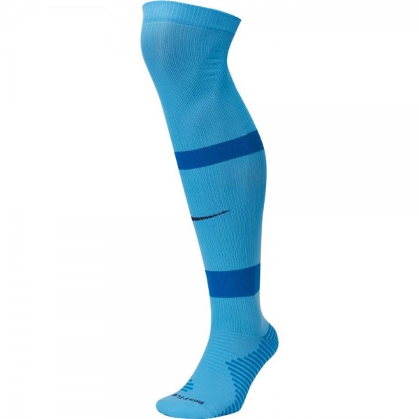 Nike Herren Fußball Stutzenstrumpf Matchfit Socken hellblau navy