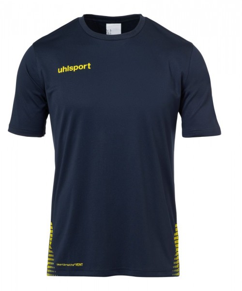 Uhlsport Fußball Score Training T-Shirt Kinder Kurzarmshirt marine gelb