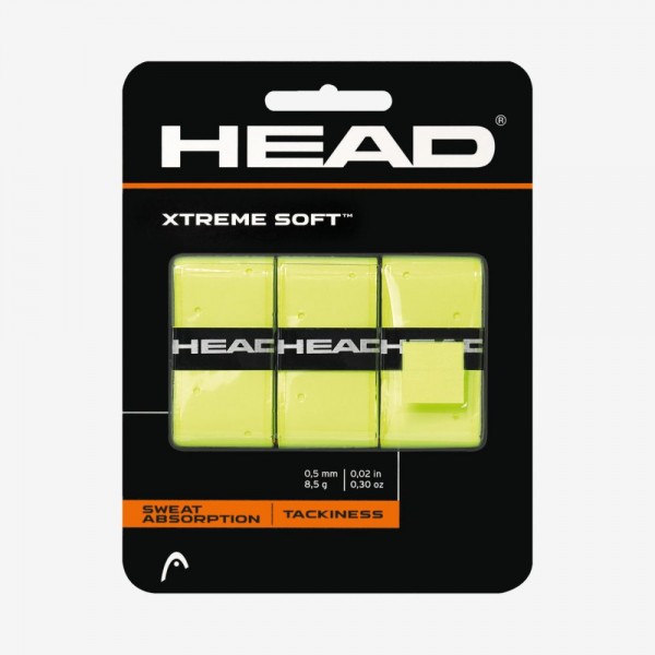 Head Tennis XtremeSoft Grip 3er Pack Overgrip gelb