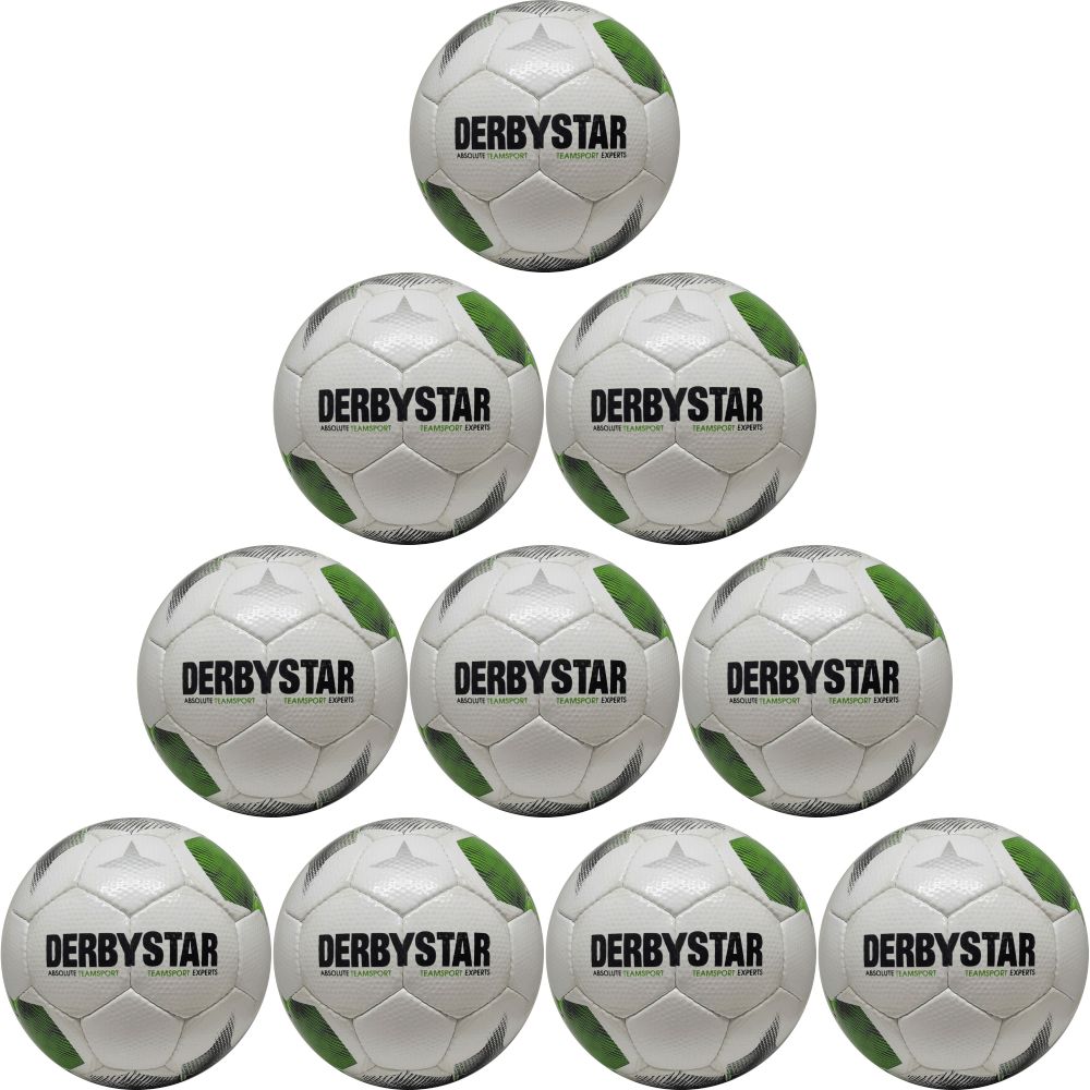 Derbystar Fussball Größe 5 ATS TT v23 10er Paket weiß grün schwarz |  FanSport24