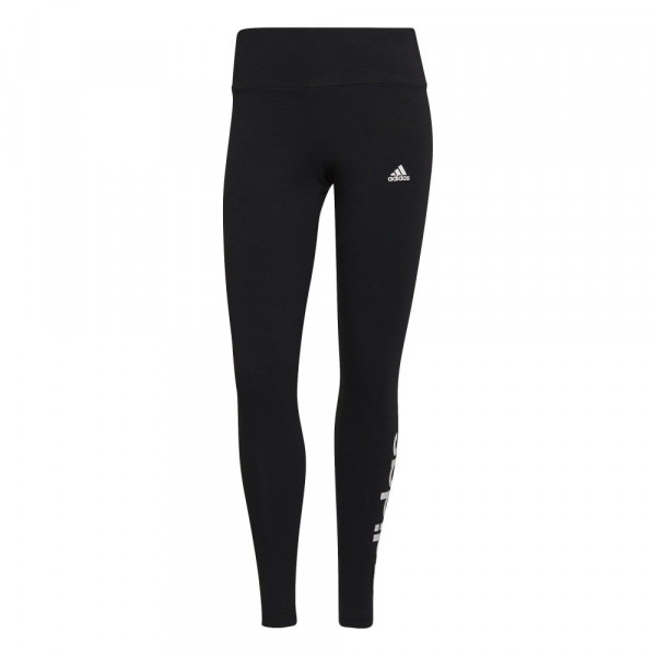 Adidas LOUNGEWEAR Essentials High-Waisted Logo Leggings Damen schwarz weiß Kurzgröße