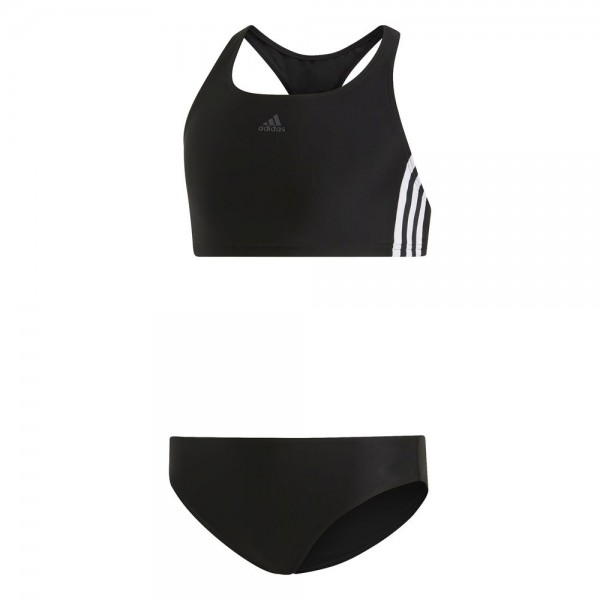 Adidas Kinder 3-Streifen Bikini schwarz