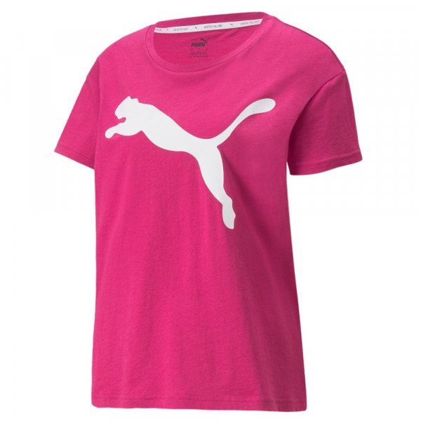 Puma RTG Logo T-Shirt Damen festival fuchsia
