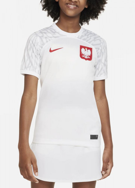 Nike Polen Heimtrikot 2022 2023 Kinder weiß rot