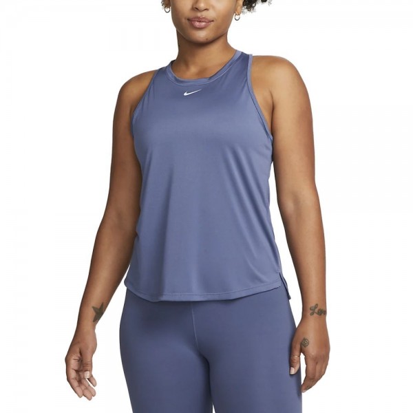 Nike Dri-FIT One Tanktop Damen diffused blau weiß