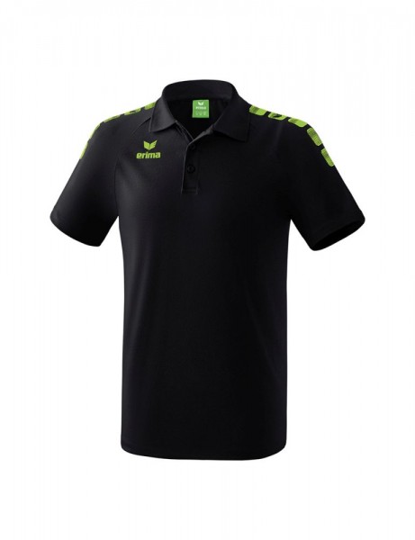 Erima Training und Freizeit Essential 5-C Poloshirt Herren Kinder schwarz grün