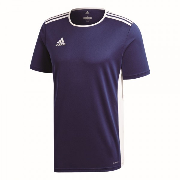 Adidas Entrada 18 Fußball Match Trikot Herren Teamtrikot kurzarm dunkelblau weiß