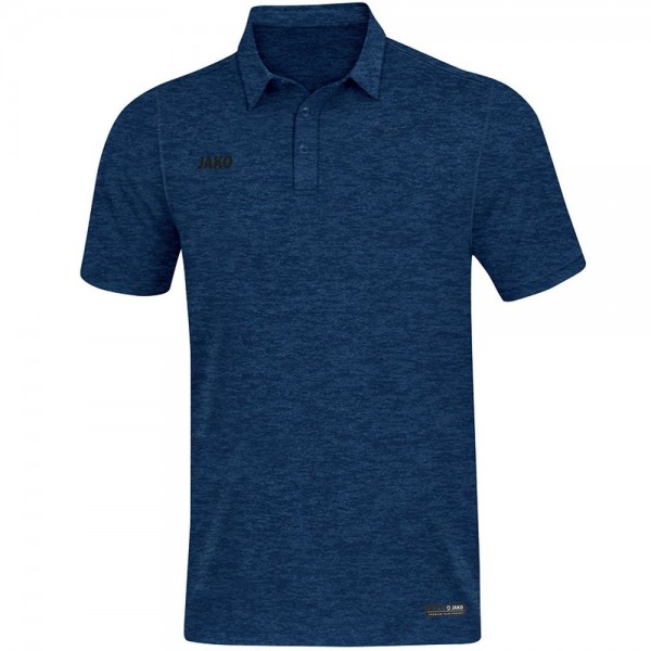 Jako Fußball Polo Premium Basics Herren Poloshirt Polohemd marine meliert