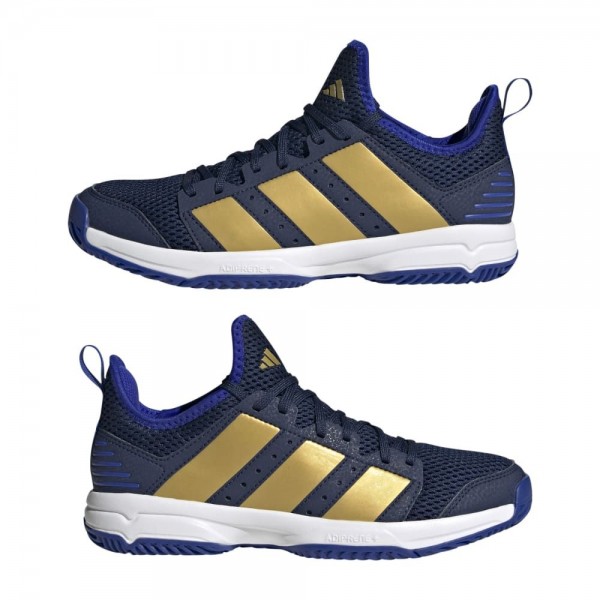 Adidas Stabil Indoor Schuhe Kinder navy matte gold lucid blau