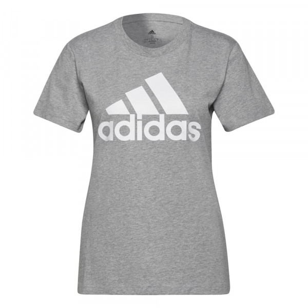 Adidas Loungewear Essentials Logo T-Shirt Damen grau weiß