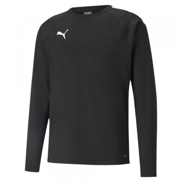 Puma teamLIGA Training Sweatshirt Herren schwarz weiß