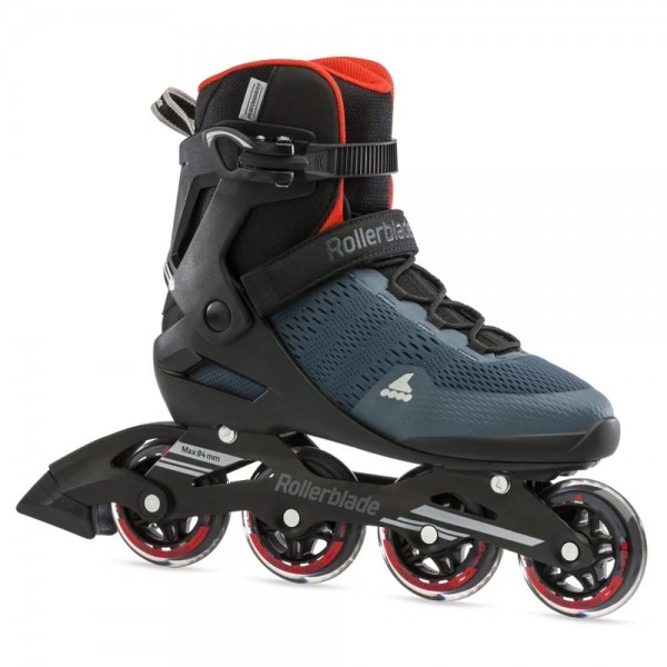 Rollerblade Sirio 80 Inline Skates Herren blau orange schwarz