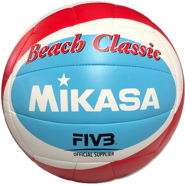 Mikasa Beach Classic BV543C-VXB-RSB Trainingsball weiß rot hellblau Gr 5