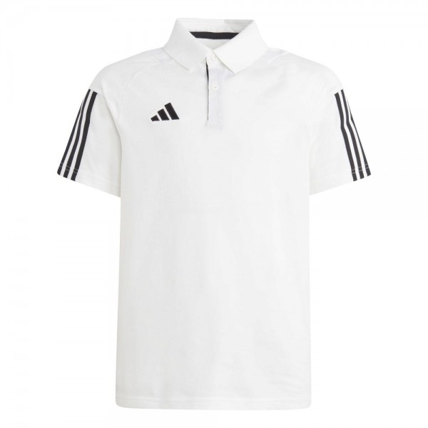 Adidas Tiro 23 Competition Poloshirt Kinder weiß schwarz