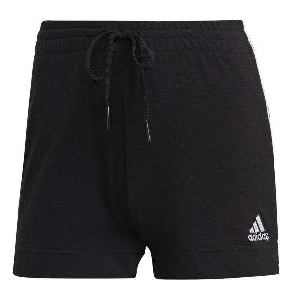 Adidas Essentials Slim 3-Streifen Shorts Damen schwarz