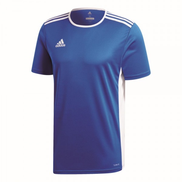 Adidas Entrada 18 Fußball Match Trikot Herren Teamtrikot kurzarm blau weiß
