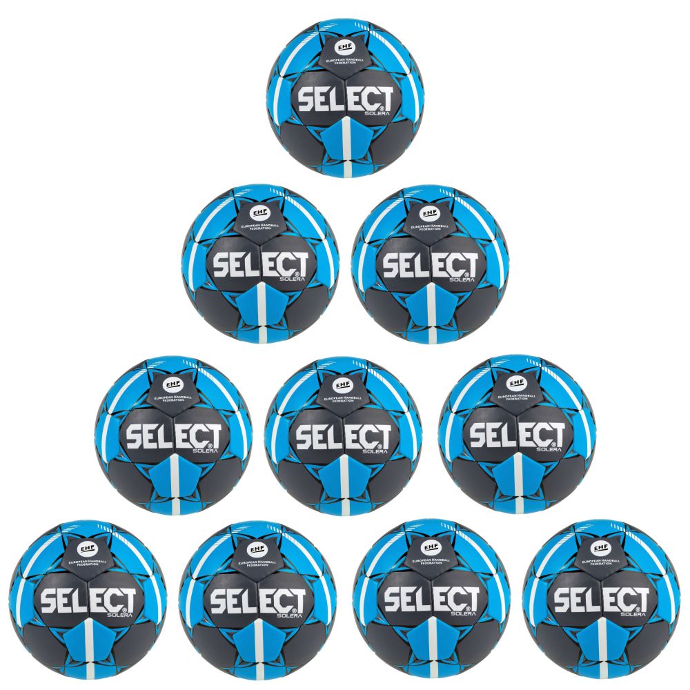 Select Handball Solera EHF Trainingsball grau blau weiß 