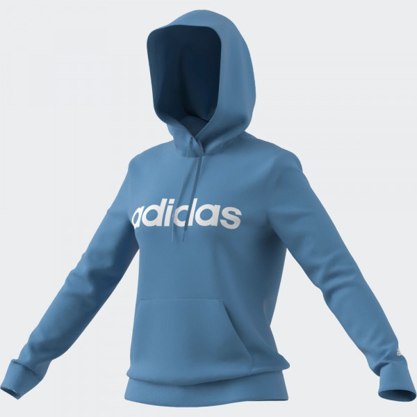 Adidas Essentials Logo Hoodie Damen blau weiß