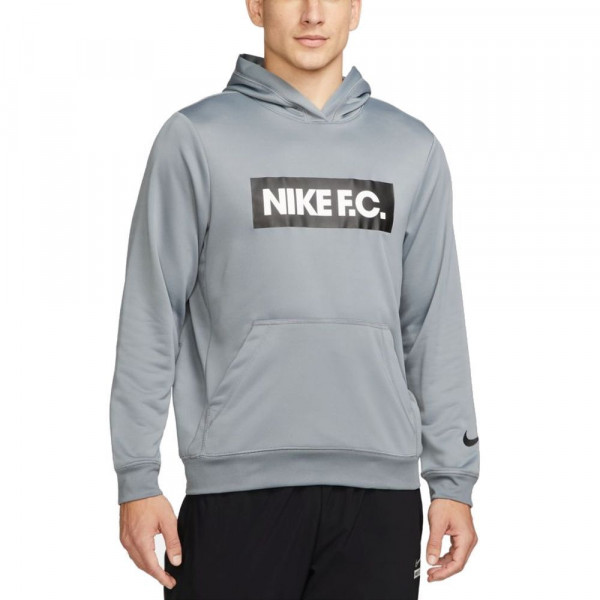 Nike F.C. Fußball-Hoodie Herren grau