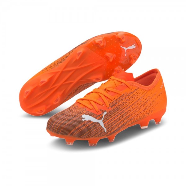 Puma Ultra 2.1 FG/AG Jr Kinder Fußballschuhe orange schwarz