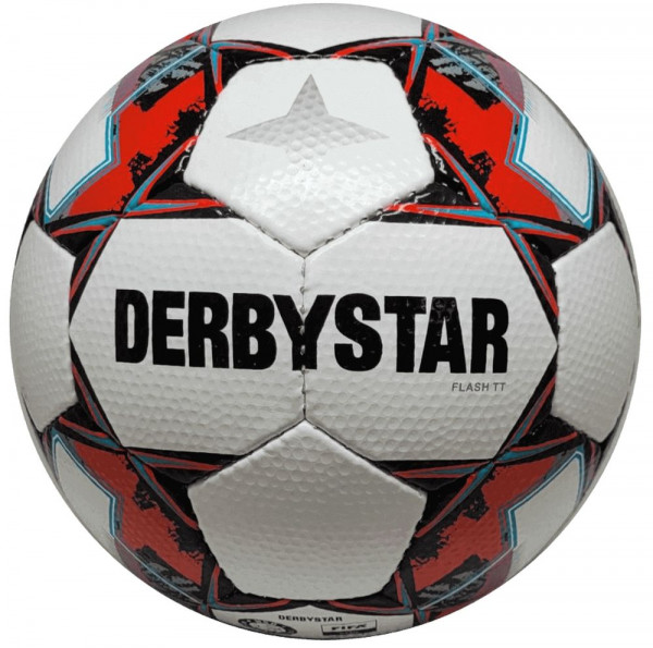 Derbystar Fußball Flash TT Größe 5 weiß rot