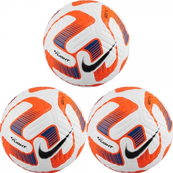 Nike Flight Spielball 3er Paket weiß orange Gr 5