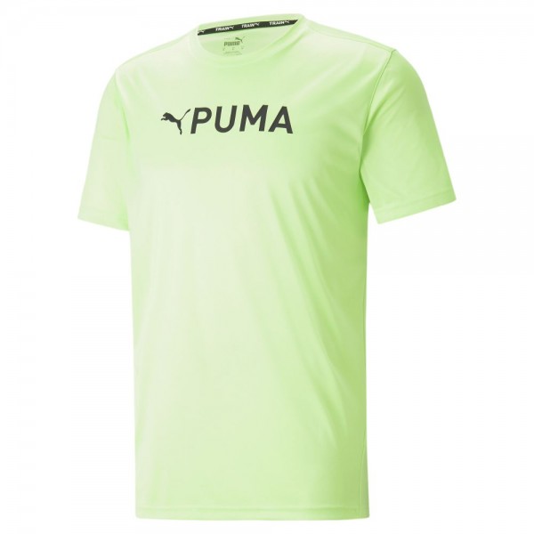 Puma Fit Trainings-T-Shirt Herren fizzy lime schwarz