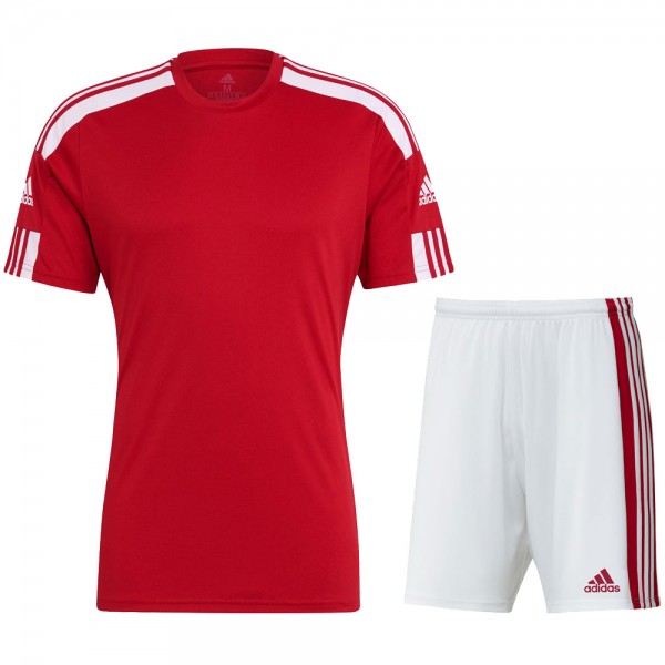 Adidas Squadra 21 Trikotset Kinder rot weiß