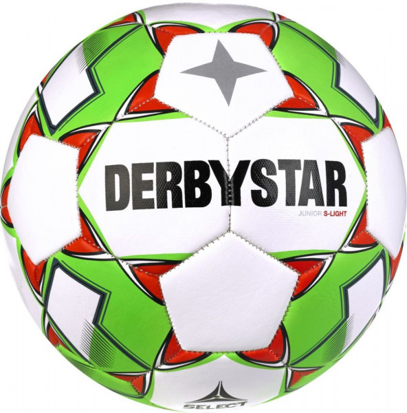 Derbystar Fußball Junior S-Light V23 290g weiß grün rot