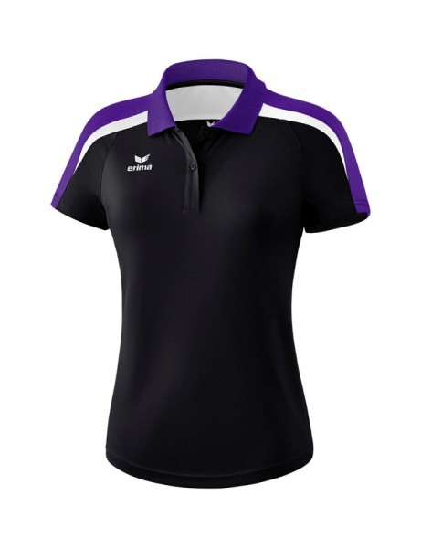 Erima Fußball Liga 2.0 Poloshirt Trainingsshirt Damen schwarz lila
