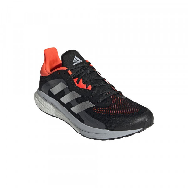 Adidas SolarGlide 4 ST Laufschuhe Herren schwarz grau orange