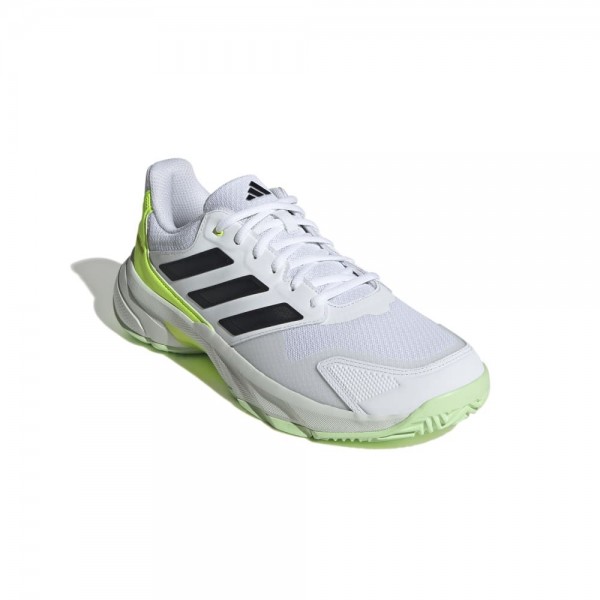 Adidas CourtJam Control 3 Tennisschuhe Herren weiß neongelb schwarz