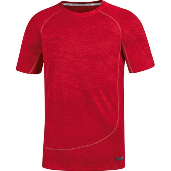Jako Running & Fitness T-Shirt Active Basics Laufshirt Herren rot meliert