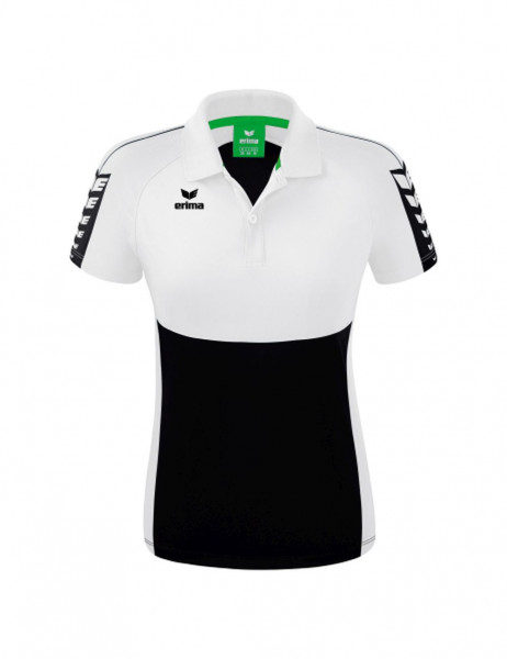 Erima Fußball Six Wings Poloshirt Damen schwarz weiß