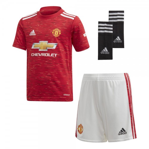 Adidas Manchester United Home Mini Kit 2020 2021 Kinder rot