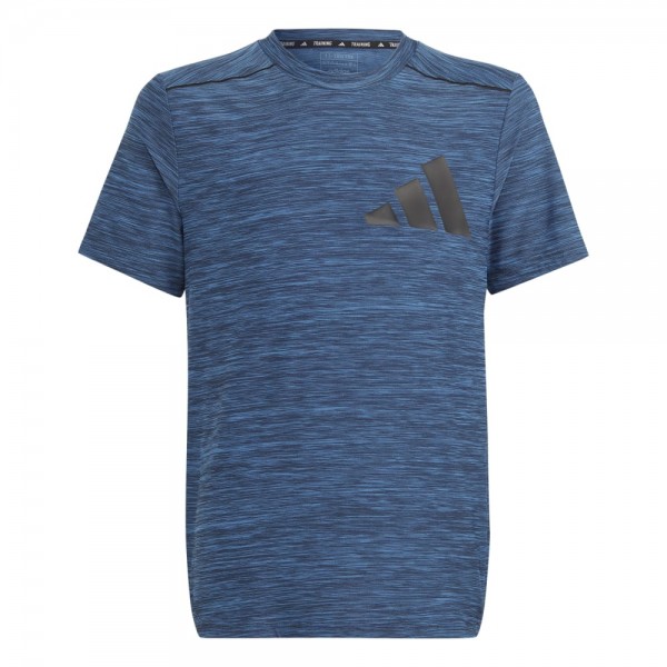 Adidas AEROREADY Heather T-Shirt Kinder blau legend ink