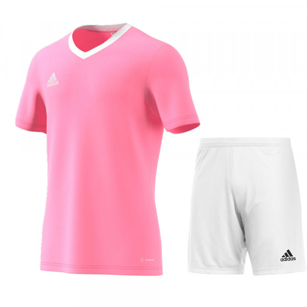 Adidas Entrada 22 Trikotset Kinder pink weiß