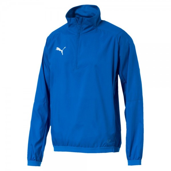 Puma Fußball Liga Training Windbreaker 1/4 Zip Fußballshirt Herren blau